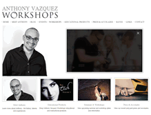 Tablet Screenshot of anthonyvazquezworkshops.com
